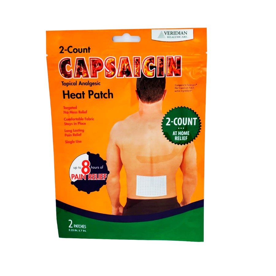 Capsaicin Heat Patches, Topical Analgesic, 2 Count