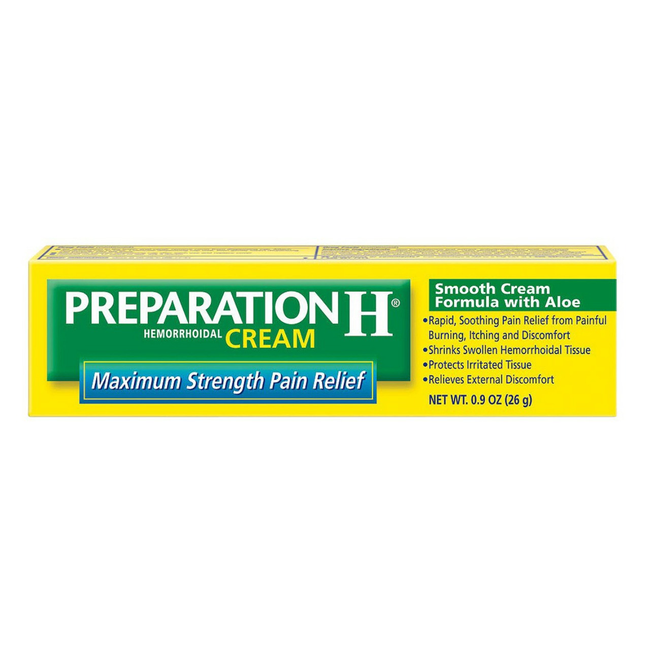 PREPARATION H Hemorrhoidal Cream, Maximum Strength Pain Relief, Net. Wt