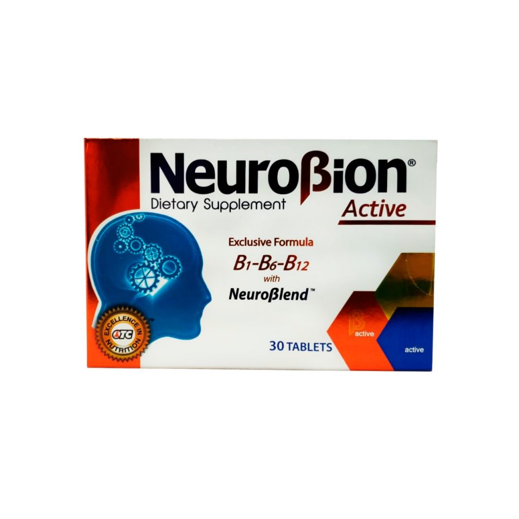 NeuroBion Active Dietary Supplement, Exclusive Formula B1 B6 B12