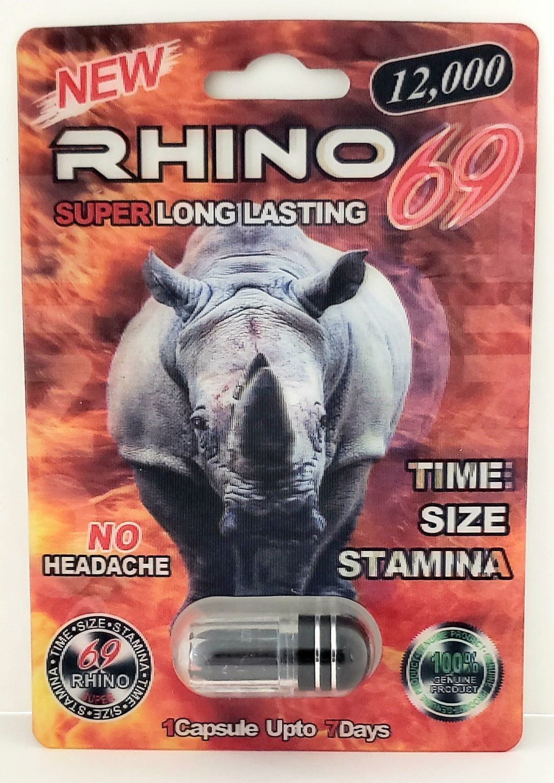 RHINO 69 (12,000) Super Long Lasting 1-Capsule – Bestdeal-shop.com