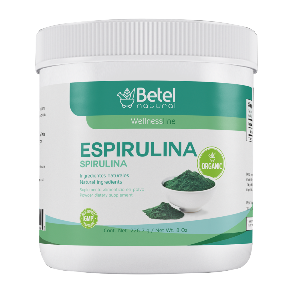 BETEL NATURAL Spirulina (Espirulina), Wellness Line, Net. Wt. 8 oz