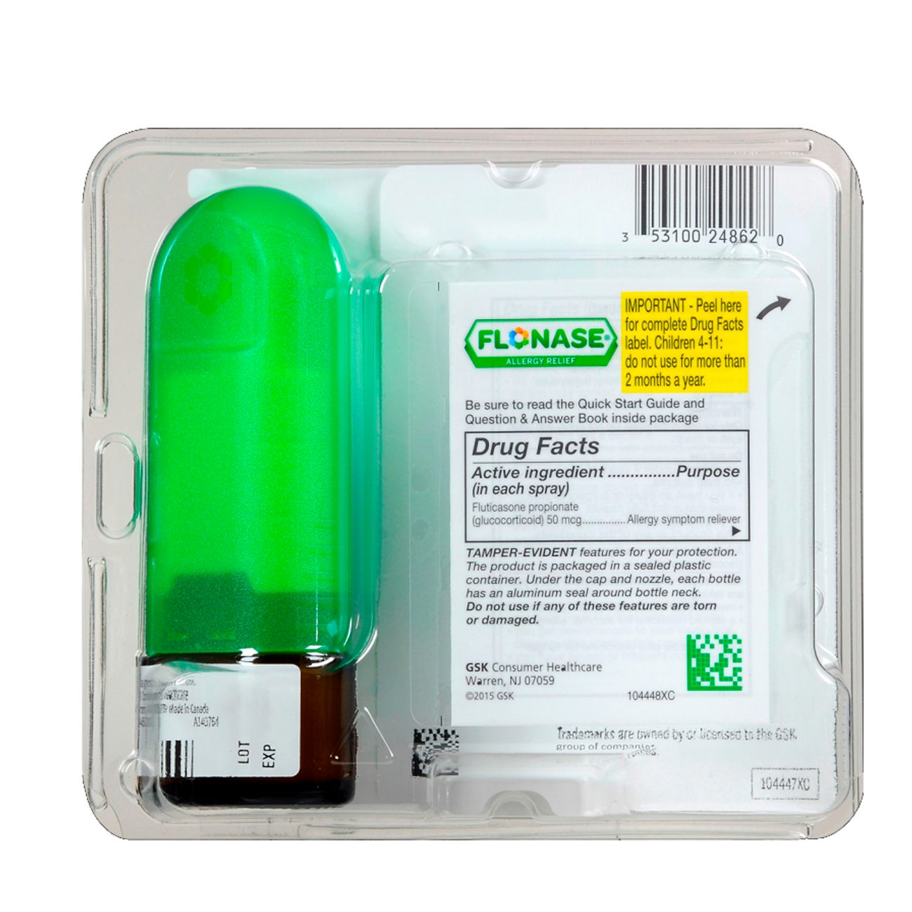 Flonase Allergy Relief, 4 PACK, 60 Metered Sprays