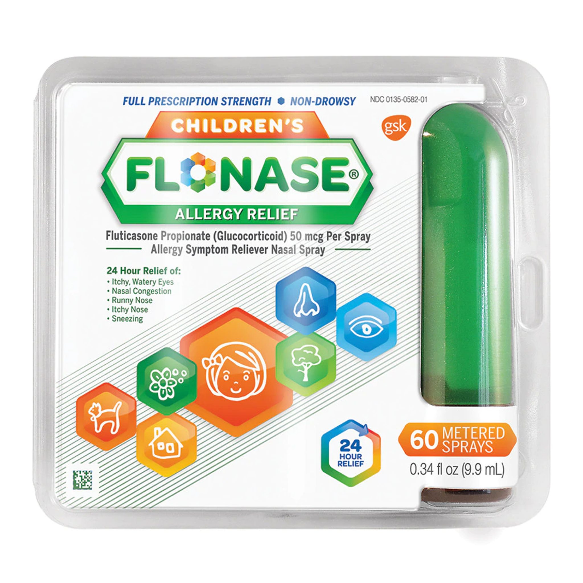 Flonase Allergy Relief, 4 PACK, 60 Metered Sprays