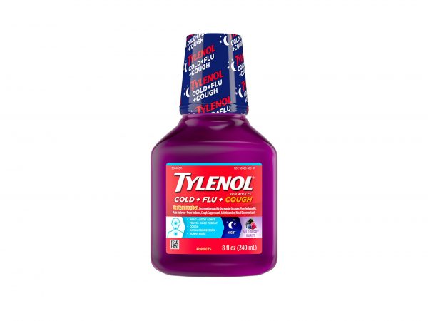 TYLENOL COLD+FLUE+COUGH  NIGHT WILD BERRY BURST