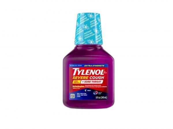 TYLENOL SEVERE COUGHT + SORE THROAT NIGHT FROSTED BERRY